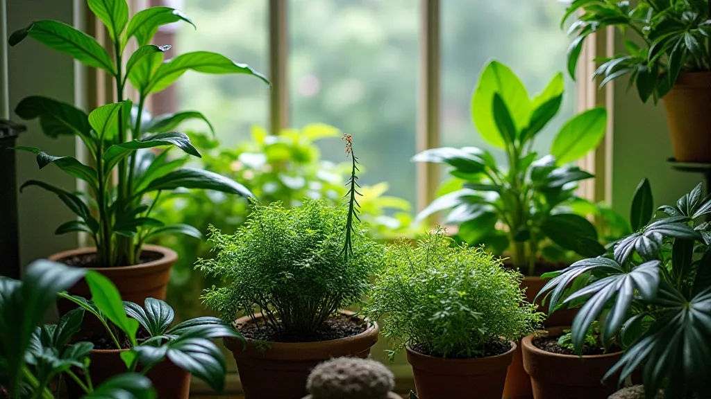 Collection of rare houseplants