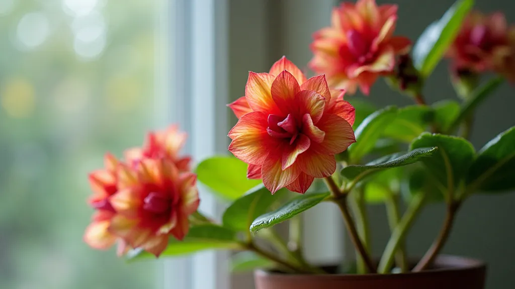 Begonia Maculata 'Red Moon' on windowsill